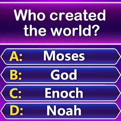 Скачать взлом Bible Trivia - Word Quiz Game (Библейская викторина)  [МОД Mega Pack] на Андроид