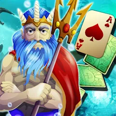 Скачать взлом Solitaire Atlantis (олитэр Атлантис)  [МОД Много монет] на Андроид