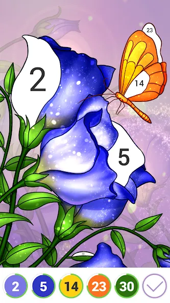 Hola Color--Coloring by Number (ола калор)  [МОД Много монет] Screenshot 2