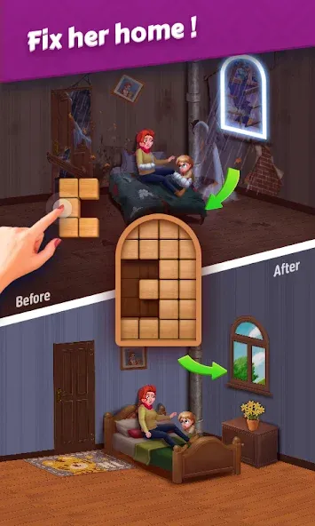 Jigsaw Puzzles - Block Puzzle (Джигсоу Пазлы)  [МОД Меню] Screenshot 3
