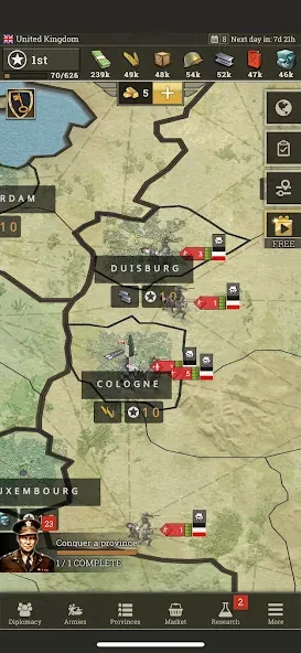 Call of War: Frontlines  [МОД Много денег] Screenshot 2
