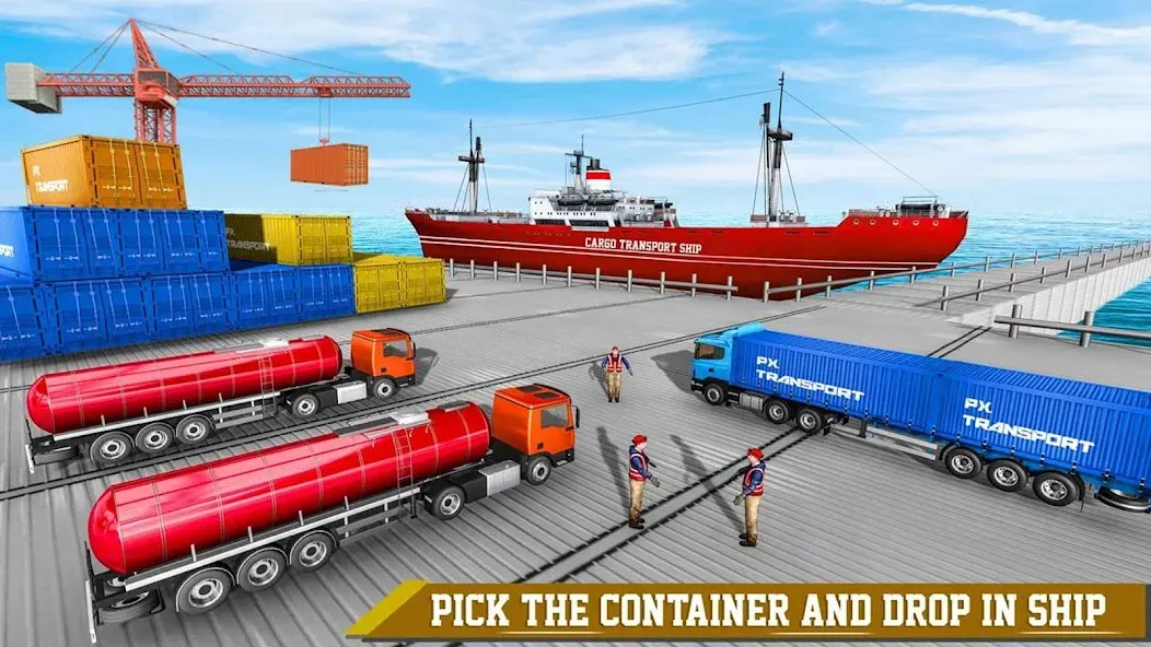 Cargo Transport Truck Driving (Грузовик перевозки грузов)  [МОД Много денег] Screenshot 4