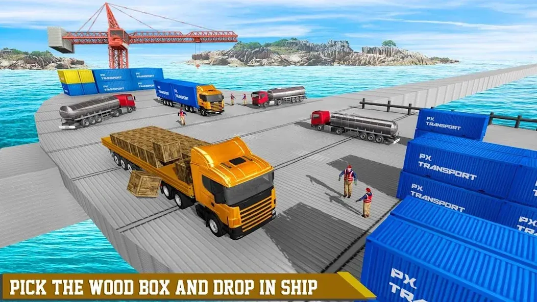 Cargo Transport Truck Driving (Грузовик перевозки грузов)  [МОД Много денег] Screenshot 5