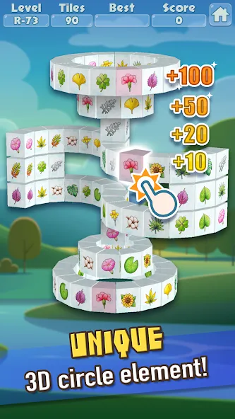 3D Mahjong Triple Tile Match (Маджонг Трипл Плит Матч)  [МОД Все открыто] Screenshot 2