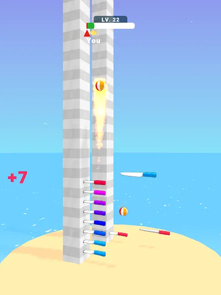 Ball Up: Knife Racing (Болл Ап)  [МОД Mega Pack] Screenshot 5