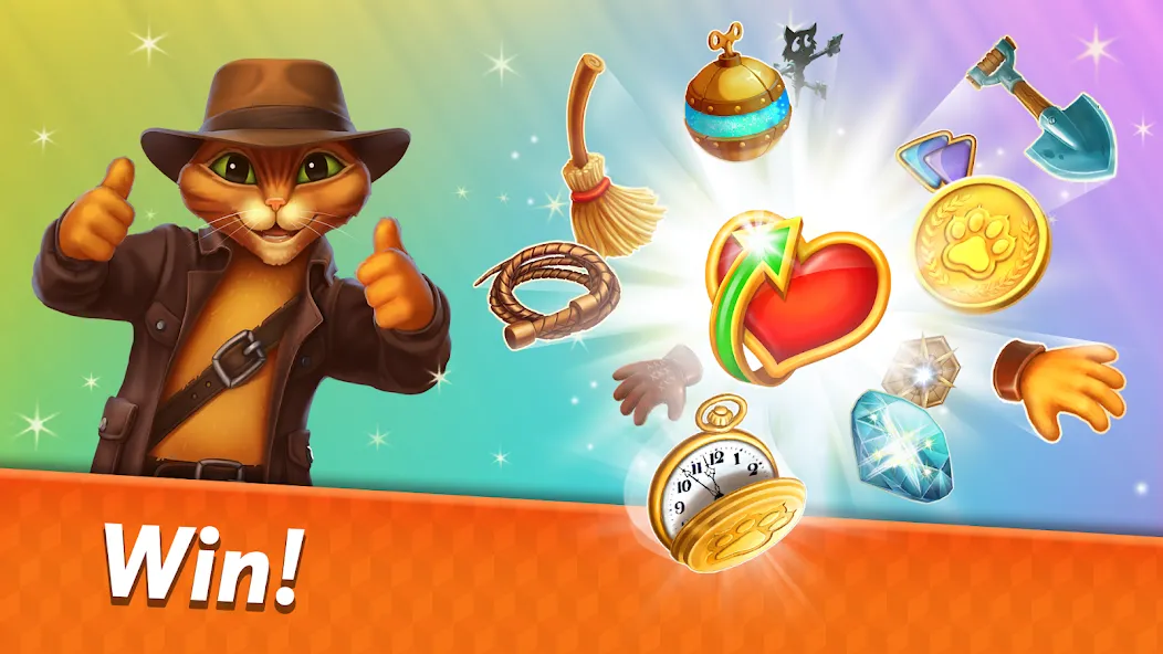 Indy Cat 2: Match 3 game  [МОД Все открыто] Screenshot 4