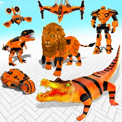Скачать взлом Robot Game Transform Crocodile [МОД Меню] на Андроид