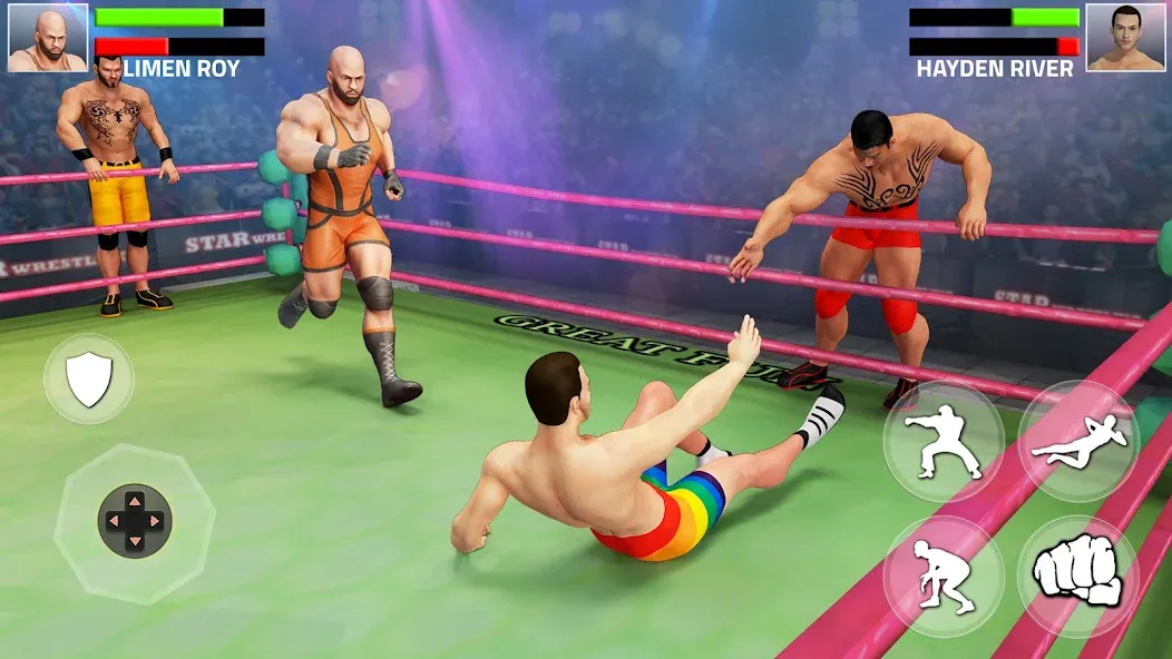 Tag Team Wrestling Game (Таг Тим Реслинг Гейм)  [МОД Все открыто] Screenshot 1