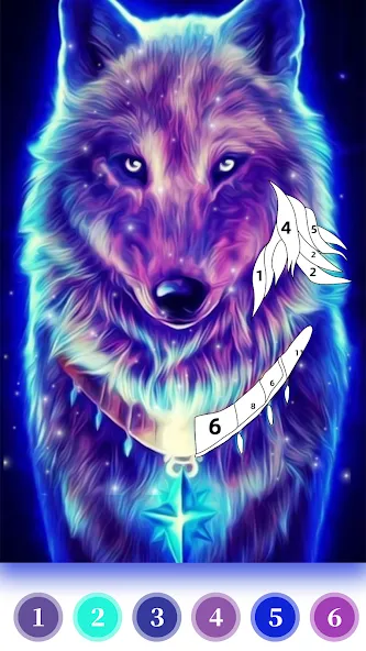 Wolf Coloring Book Color Game (Вульф Колоринг Бук Колор Гейм)  [МОД Mega Pack] Screenshot 5