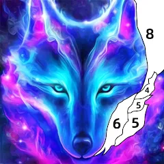 Скачать взлом Wolf Coloring Book Color Game (Вульф Колоринг Бук Колор Гейм) [МОД Mega Pack] на Андроид